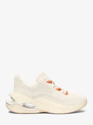 MK Sneaker Toni in pelle scamosciata - Naturale - Michael Kors miniatura 2