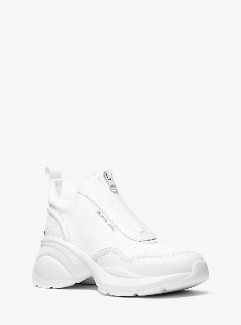 MK Sneaker Zuma in materiale misto - Bianco - Michael Kors