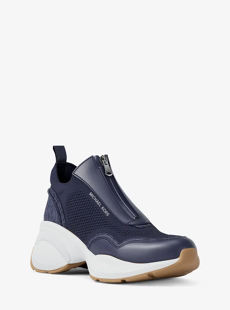 MK Sneaker Zuma in pelle - Blu - Michael Kors