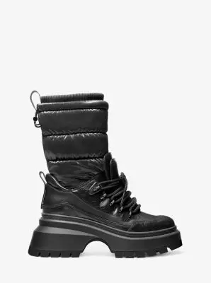 MK Stivale Shiloh in materiale misto - Nero - Michael Kors miniatura 3