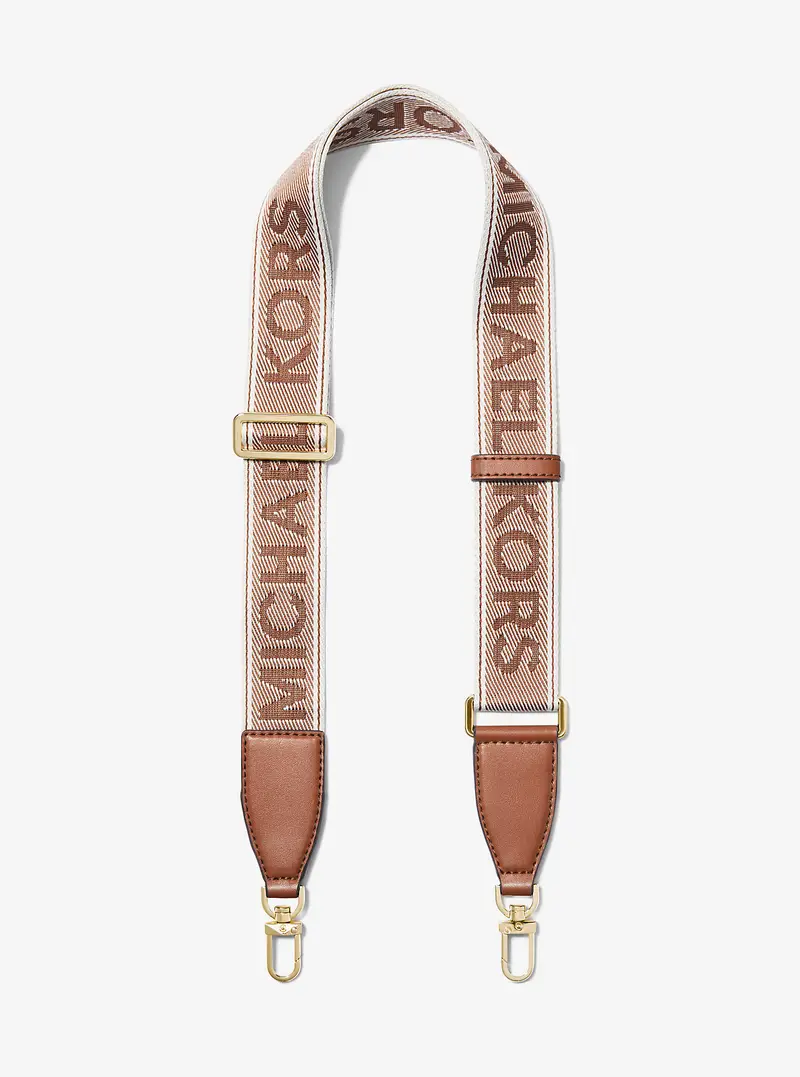 MK Tracolla con logo jacquard - Marrone - Michael Kors miniatura 2