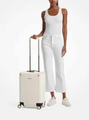 MK Valigia con logo - Rosa - Michael Kors miniatura 2