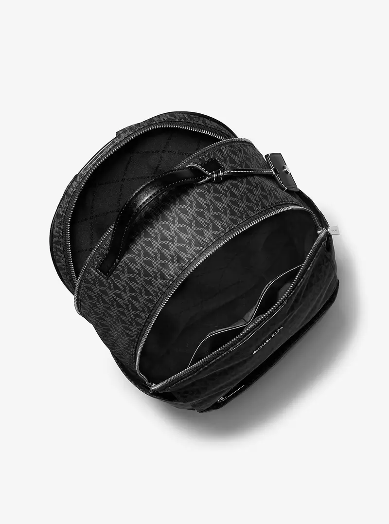 MK Zaino Sable grande con stampa logo - Nero - Michael Kors miniatura 3