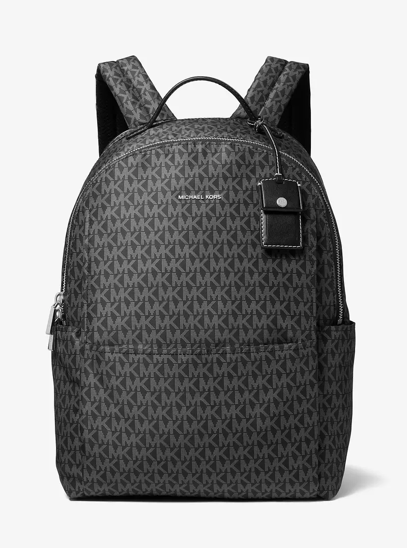 MK Zaino Sable grande con stampa logo - Nero - Michael Kors