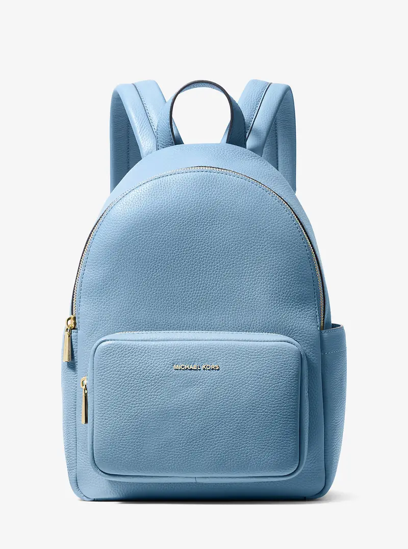 MK Zaino Tanner medio in pelle martellata - Blu - Michael Kors