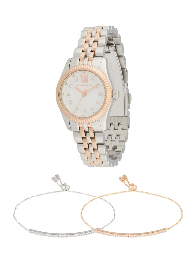 Orologio analogico 'LEXINGTON' oro / argento / bianco