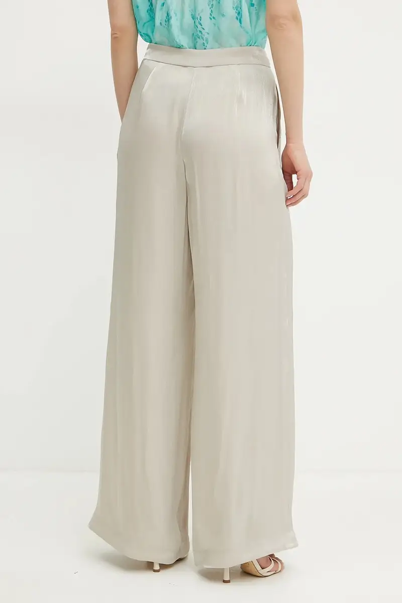 pantaloni donna colore beige miniatura 3