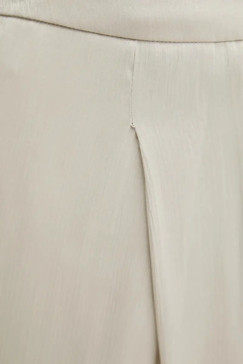 pantaloni donna colore beige miniatura 4