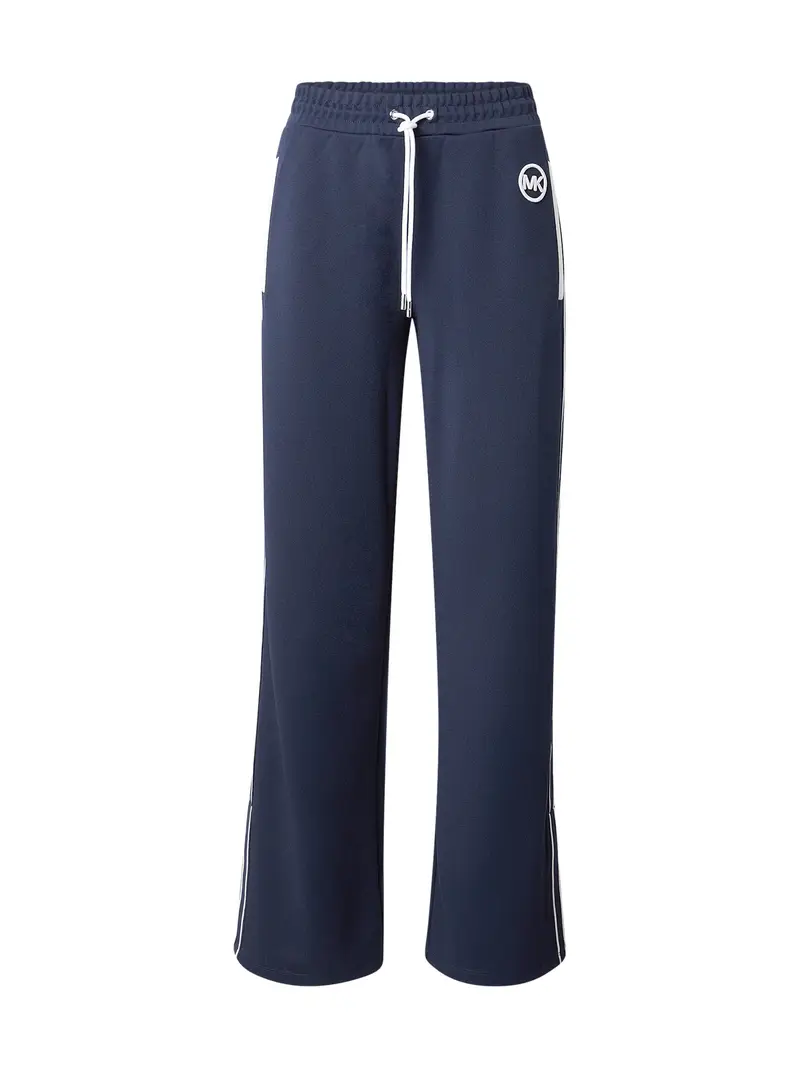 Pantaloni navy / bianco