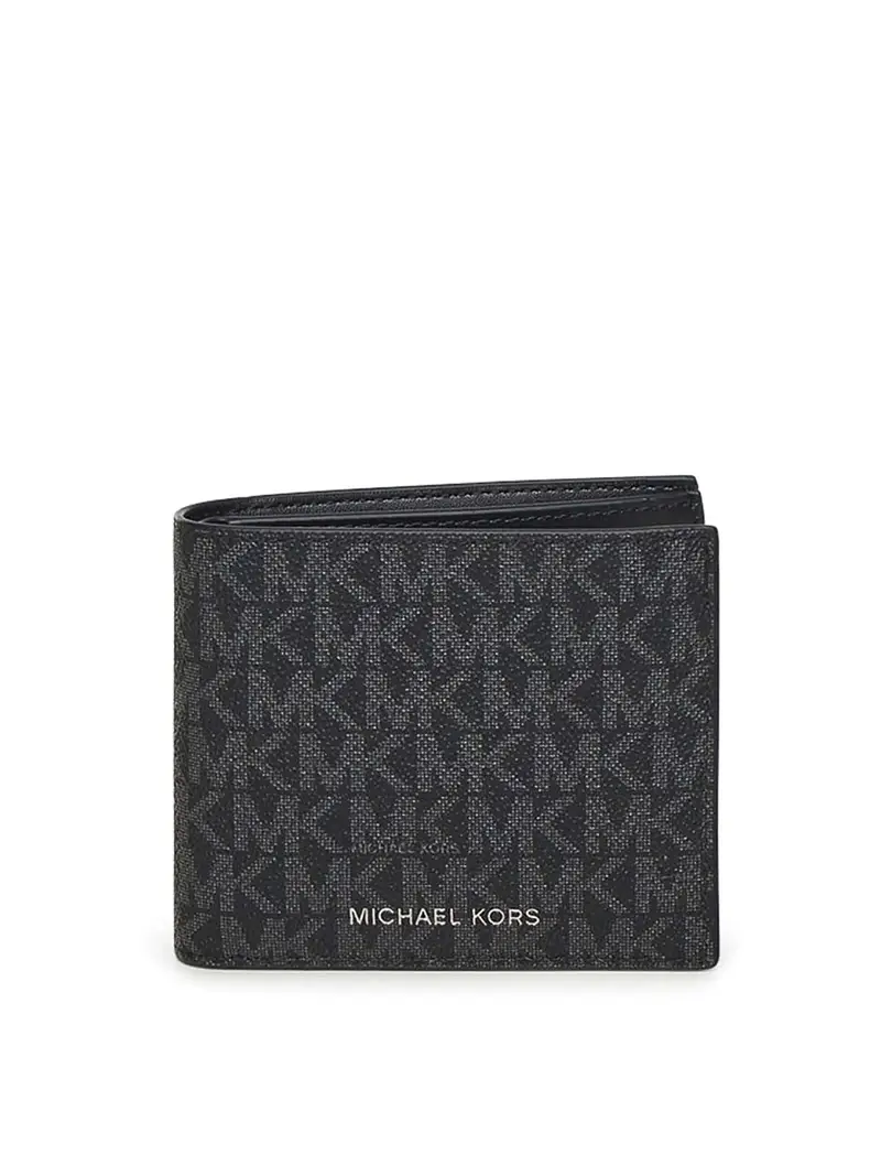 Portafoglio con logo firmato Hudson Nero