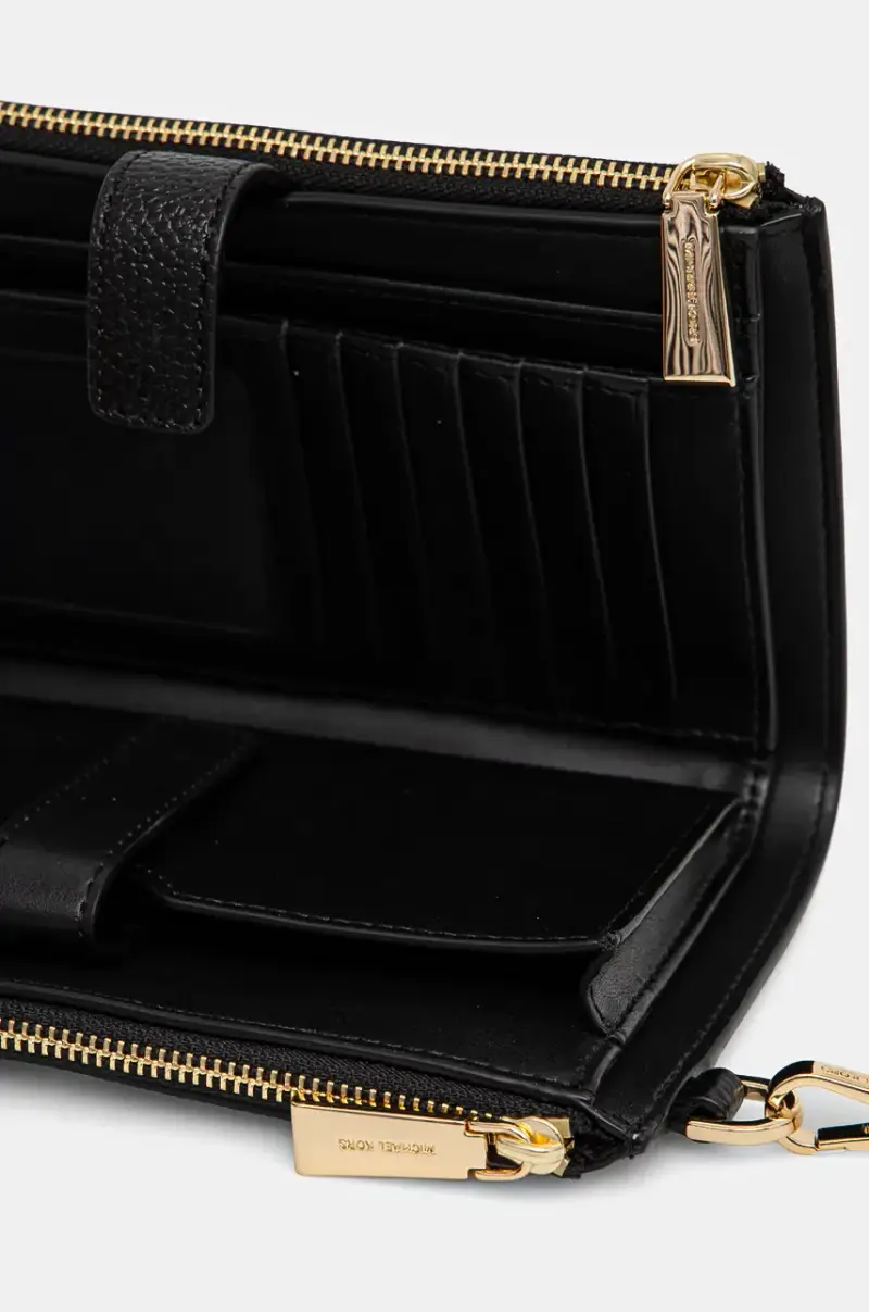 portafoglio in pelle donna colore nero 32T7GAFW4L miniatura 3