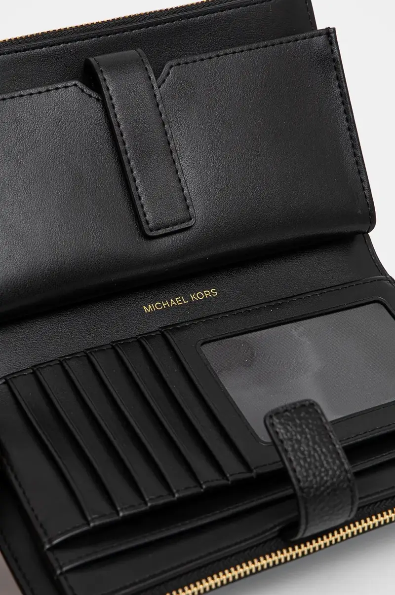 portafoglio in pelle donna colore nero 32T7GAFW4L miniatura 4