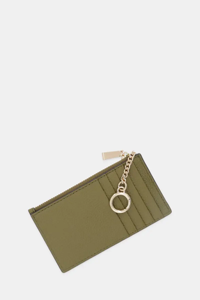 portafoglio in pelle donna colore verde 32F5GJ6D8L miniatura 3