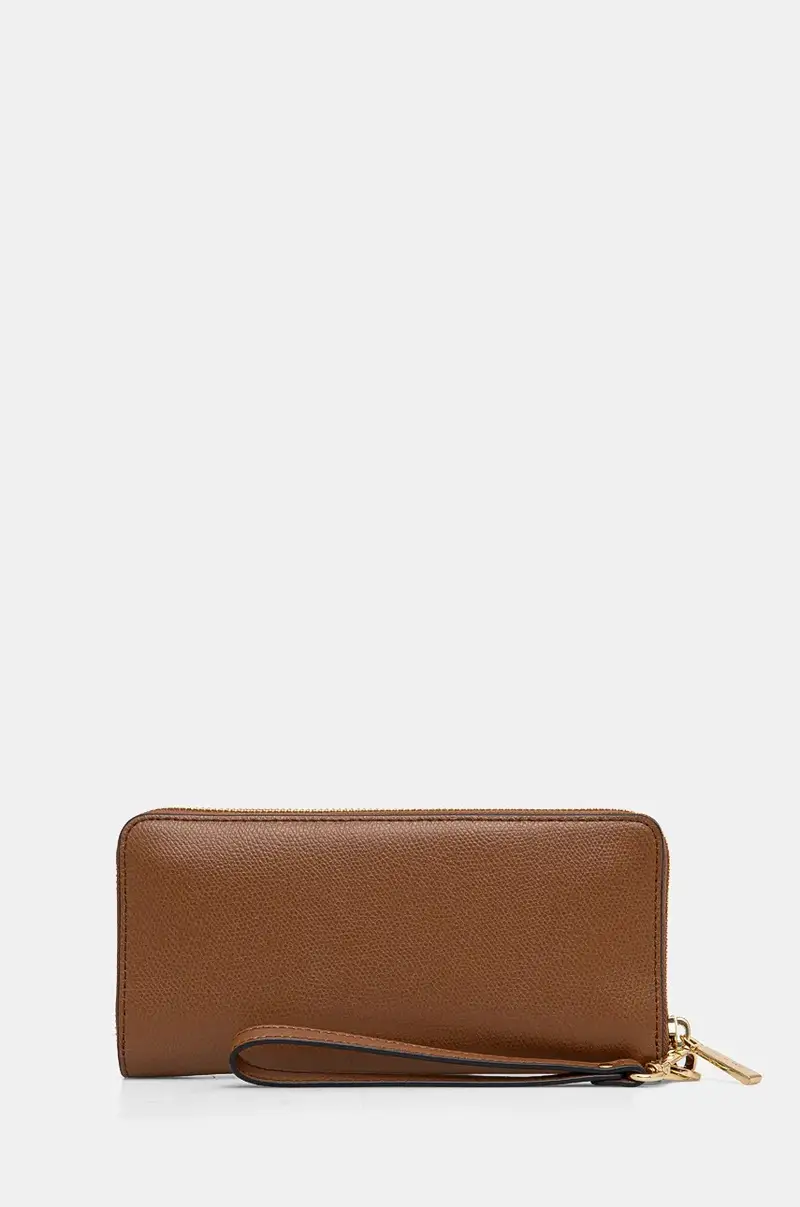 portafoglio in pelle Marrone miniatura 2