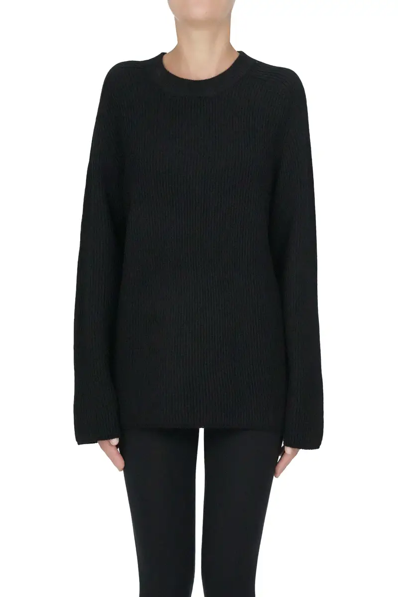 Pullover a costine Nero