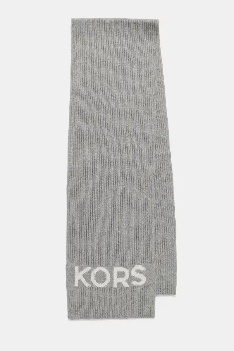 sciarpacon aggiunta di lana colore grigio 539877 miniatura 2