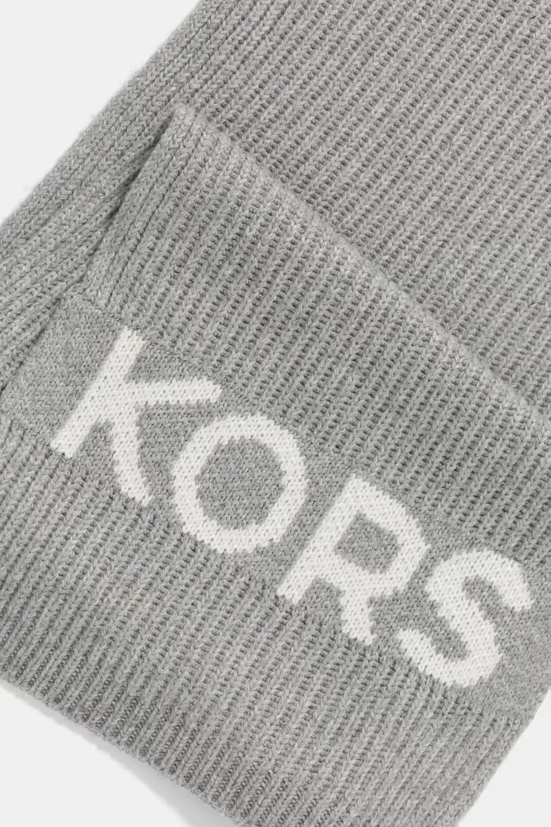 sciarpacon aggiunta di lana colore grigio 539877 miniatura 3