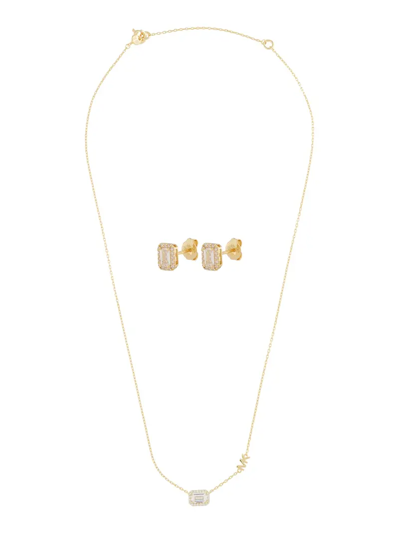 MICHAEL Michael Kors Set di gioielli 'BRILLIANCE'  oro / trasparente