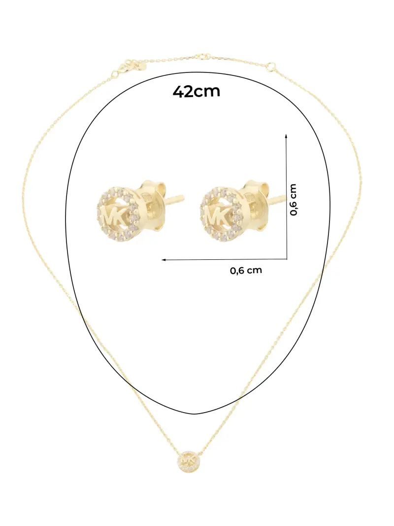 Michael Michael Kors Set di gioielli oro lucido miniatura 2