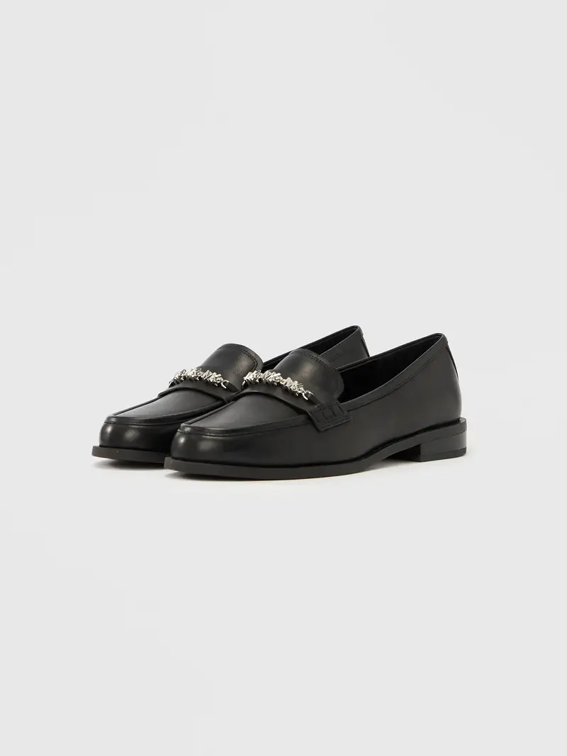 Slipper DINA nero / argento miniatura 2