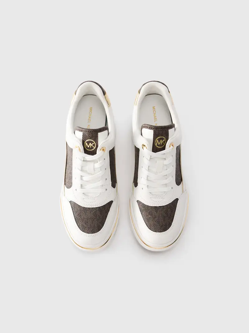 Sneaker alta 'EMMY' marrone / oro / bianco miniatura 2