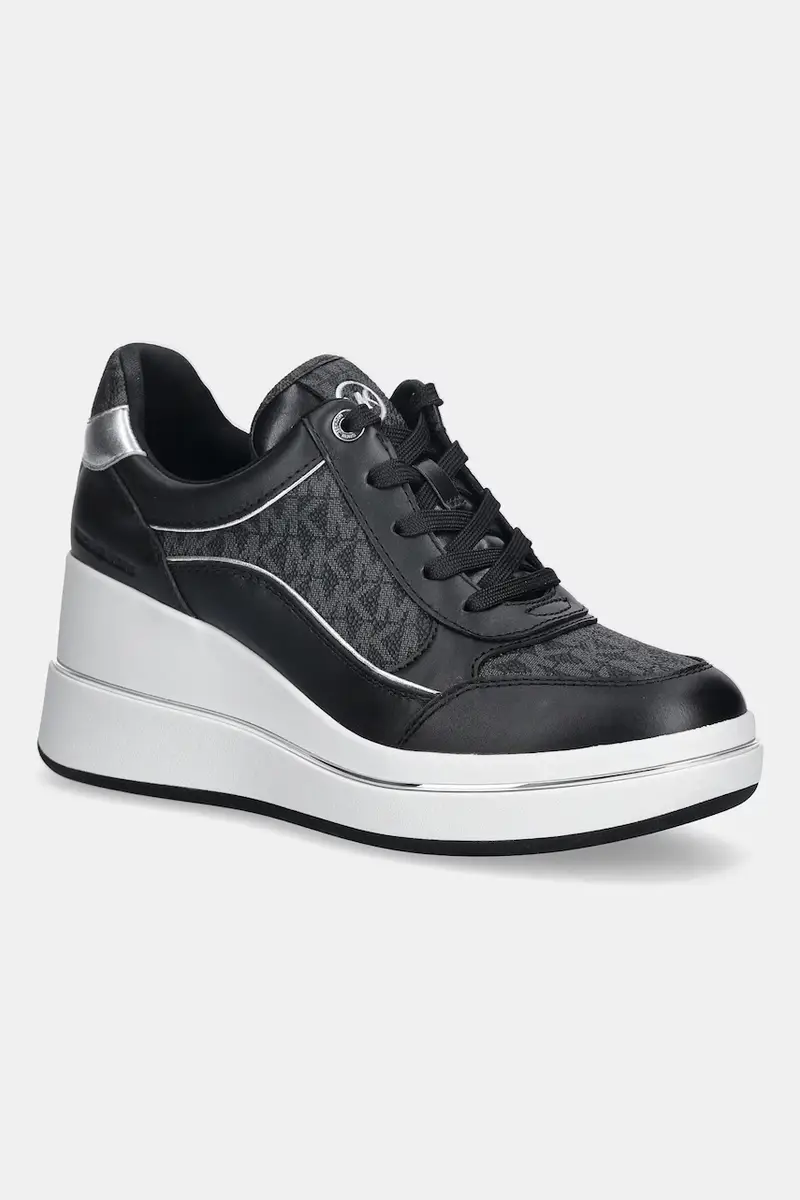 Michael Michael Kors Sneakers Nero con Tacco a Zeppa