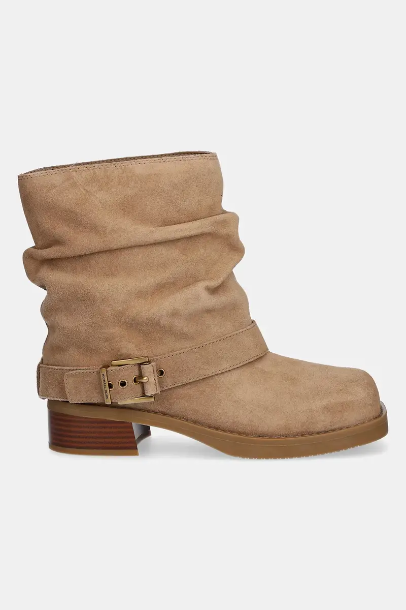 stivaletti alla caviglia in camoscio Colby donna colore beige 40F5COFE5S.297 miniatura 2