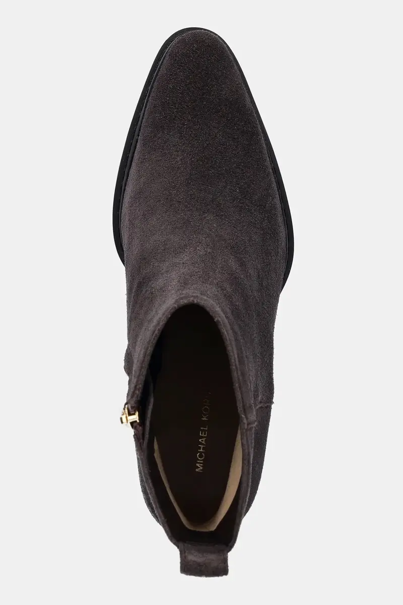 stivaletti alla caviglia in camoscio Lex Marrone miniatura 4