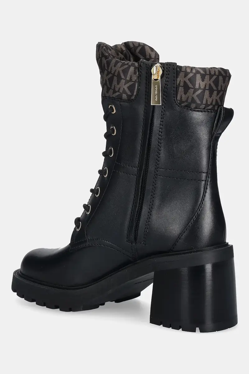 stivaletti alla caviglia in pelle Cade Nero miniatura 3