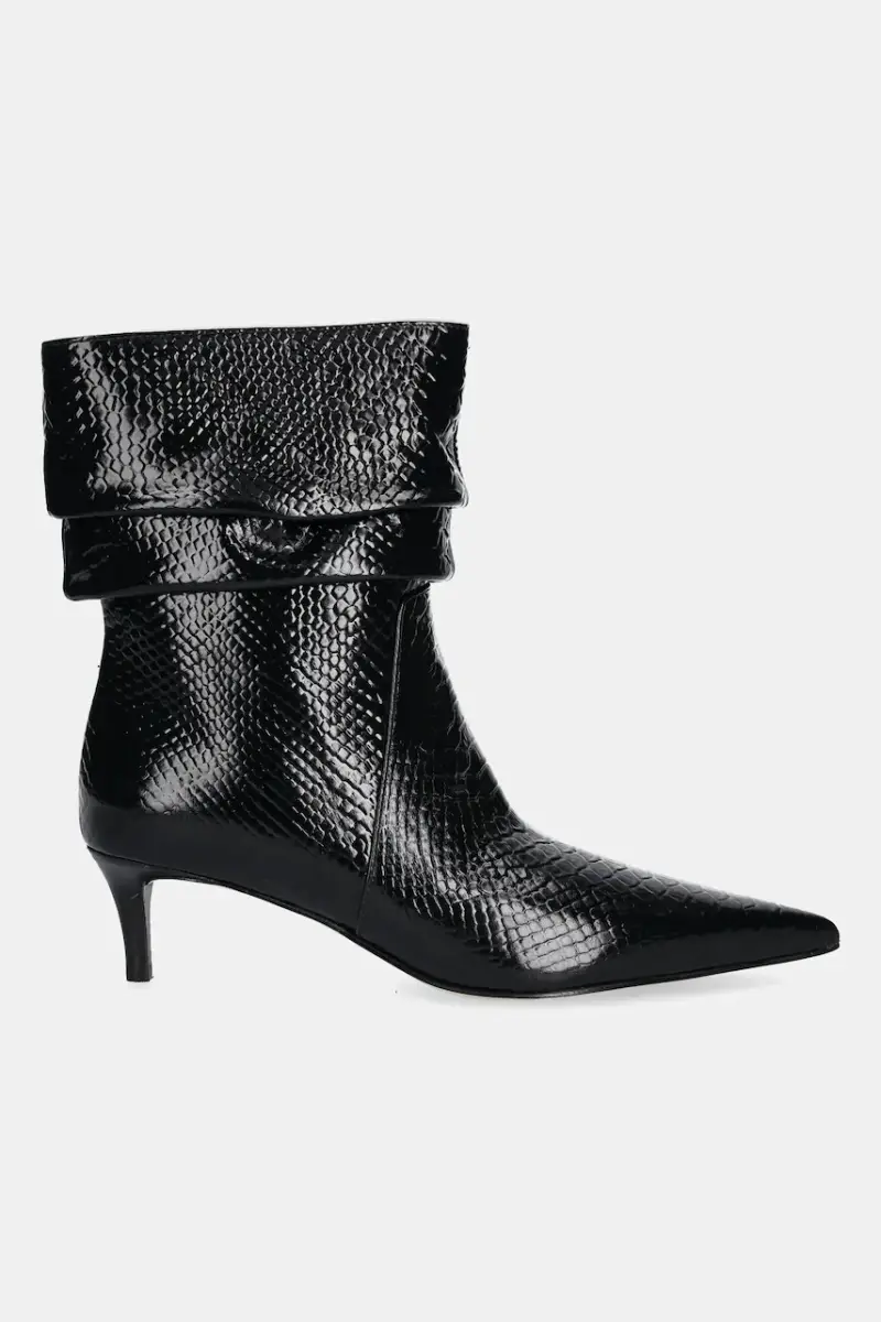 stivaletti alla caviglia in pelle Dawn donna colore nero 40T5DWME5L.001 miniatura 2