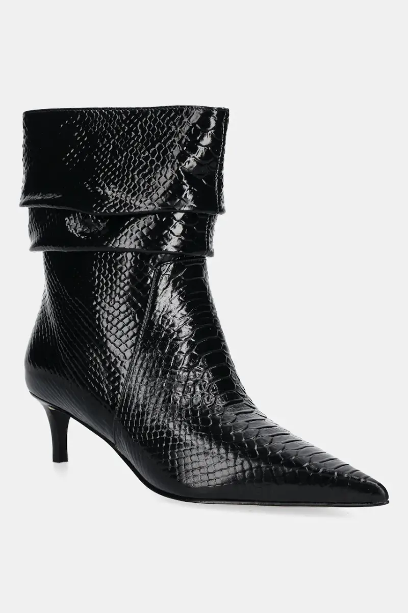 stivaletti alla caviglia in pelle Dawn donna colore nero 40T5DWME5L.001