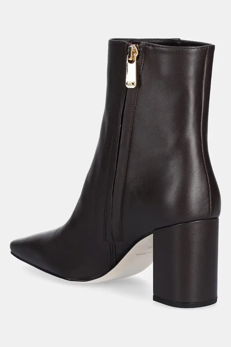 stivaletti alla caviglia in pelle Elise donna colore marrone 40T5ELME5L.251 miniatura 3