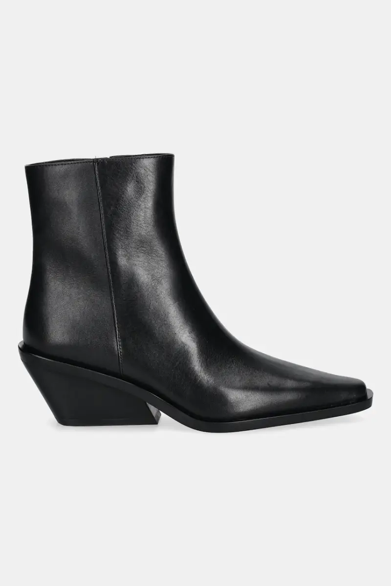 stivaletti alla caviglia in pelle Nash donna colore nero 40T5NSME5L.001 miniatura 2