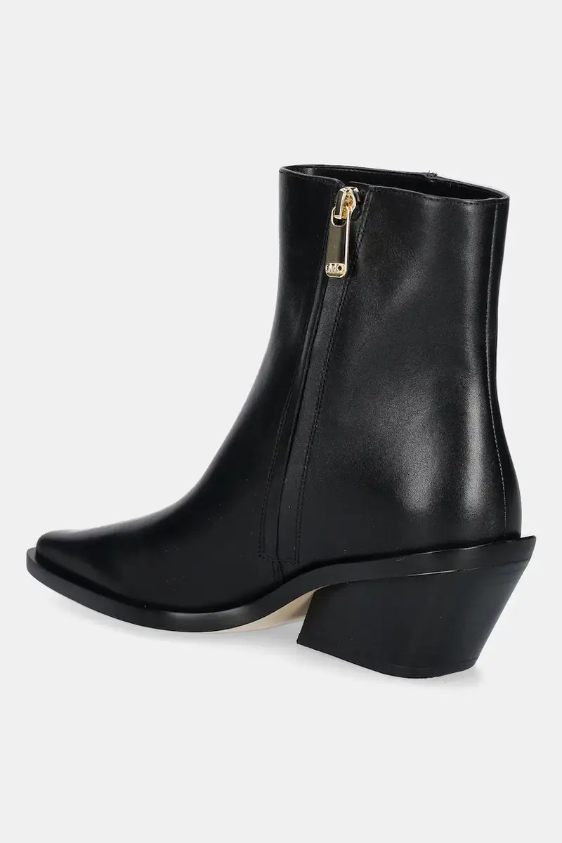 stivaletti alla caviglia in pelle Nash donna colore nero 40T5NSME5L.001 miniatura 3