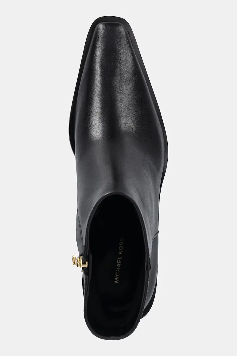 stivaletti alla caviglia in pelle Nash donna colore nero 40T5NSME5L.001 miniatura 4