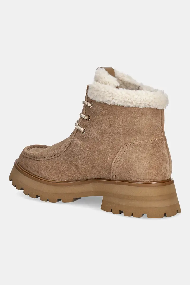 stivali da motociclista in camoscio Cade Beige miniatura 3