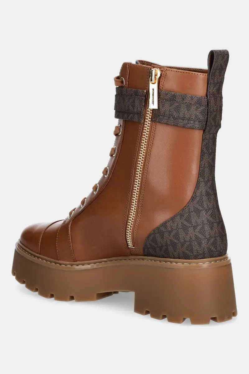 stivali da motociclista in pelle Mandy Marrone miniatura 3