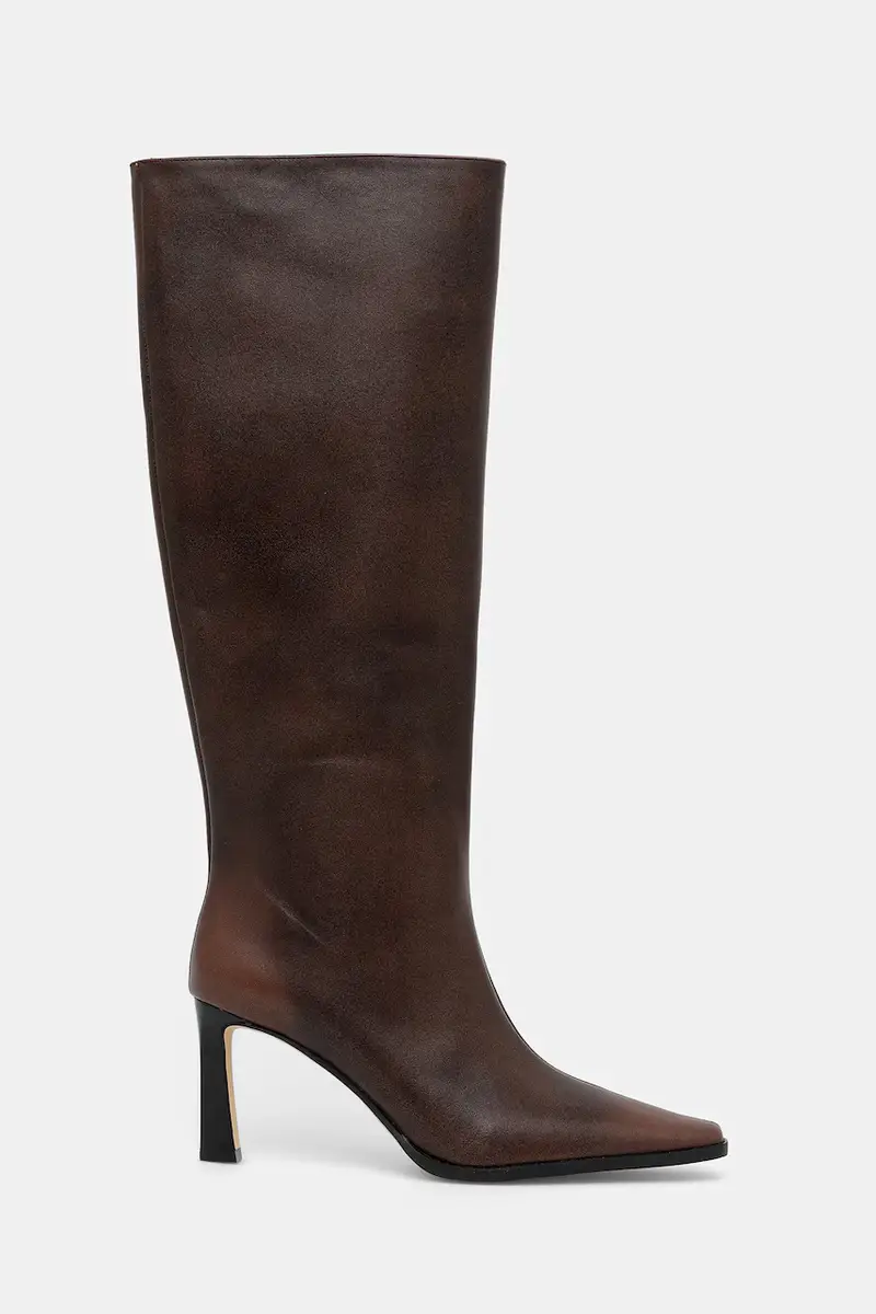 stivali in pelle Darrah donna colore marrone 40F5DRMB5L.230 miniatura 2