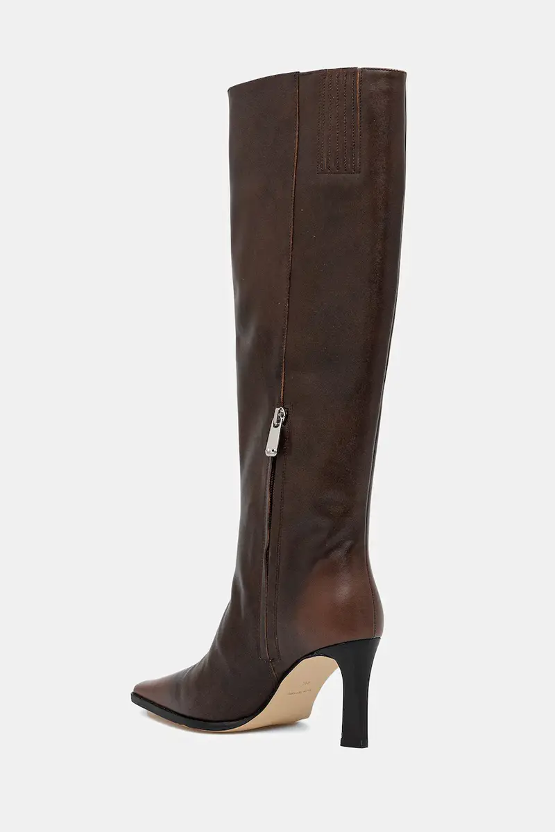 stivali in pelle Darrah donna colore marrone 40F5DRMB5L.230 miniatura 3