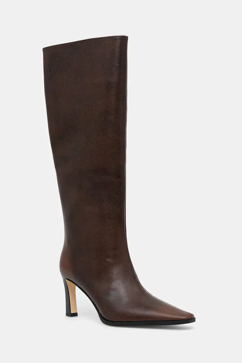 stivali in pelle Darrah donna colore marrone 40F5DRMB5L.230