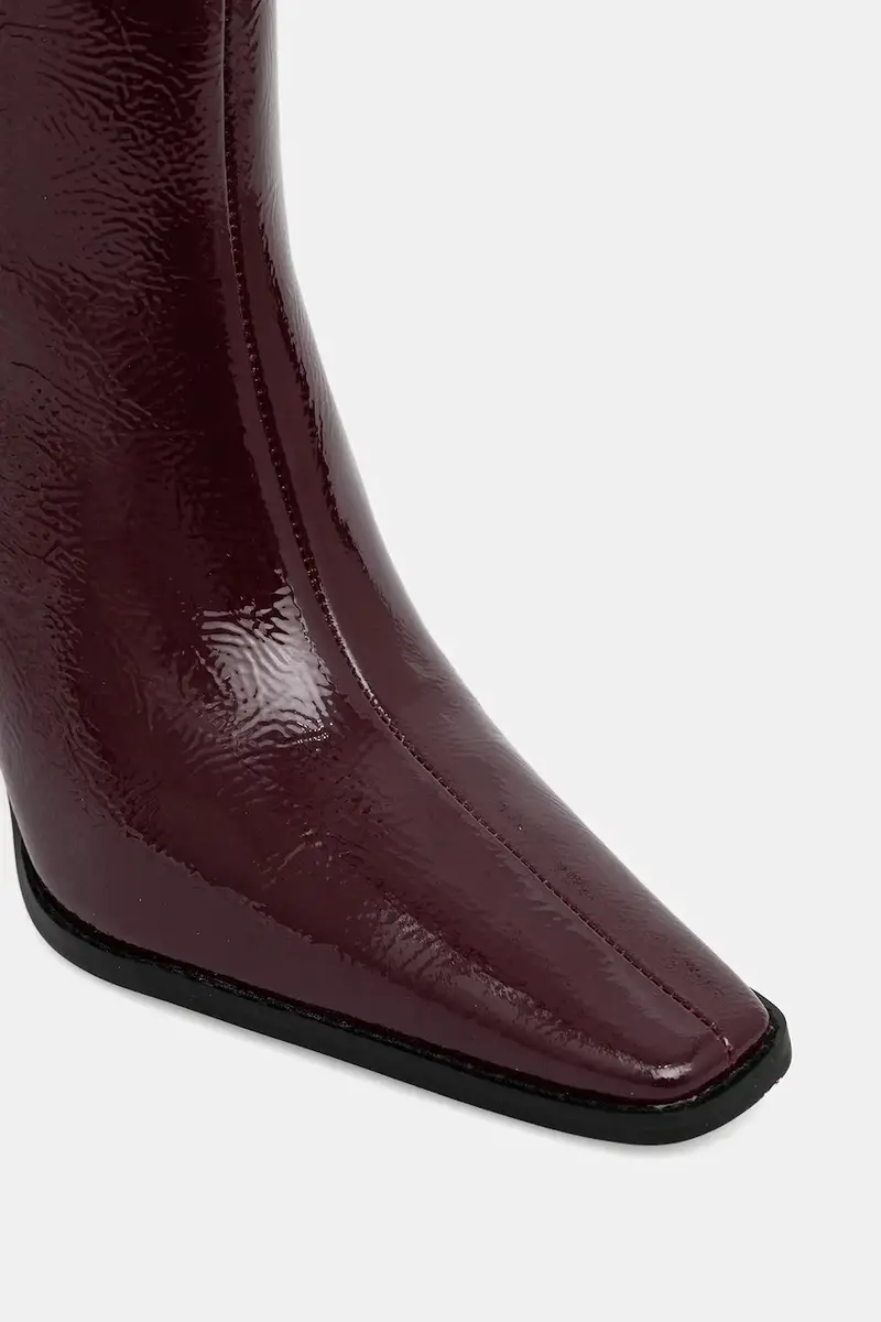 stivali in pelle Darrah Granata miniatura 4