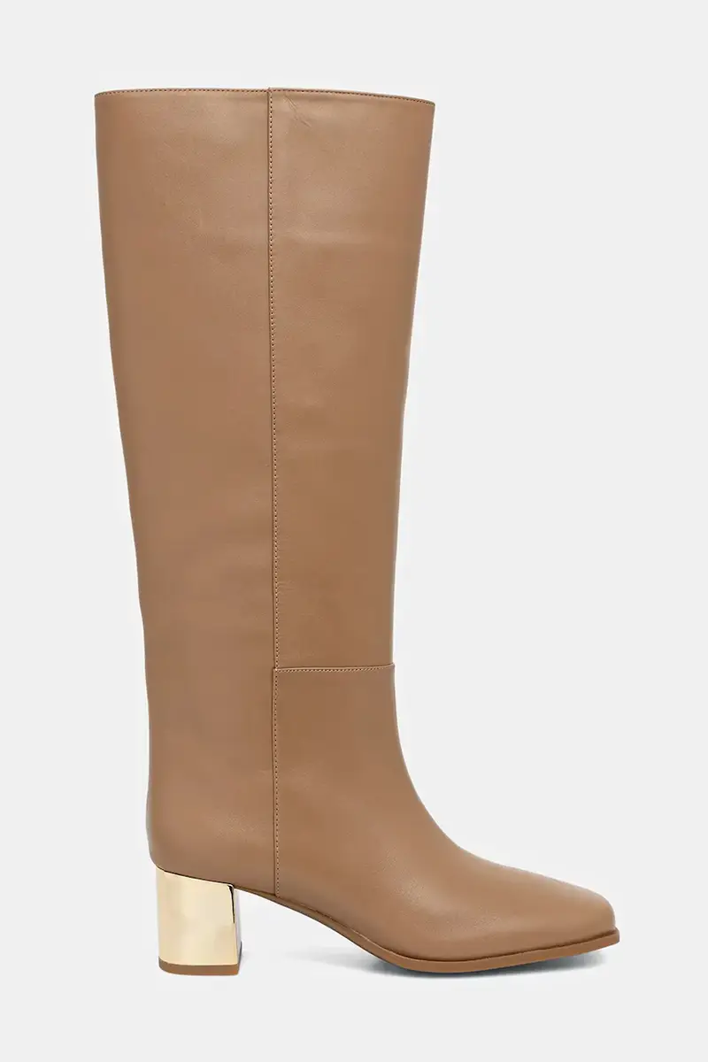 stivali in pelle Matilda donna colore marrone 40F5MTMB5L.297 miniatura 2