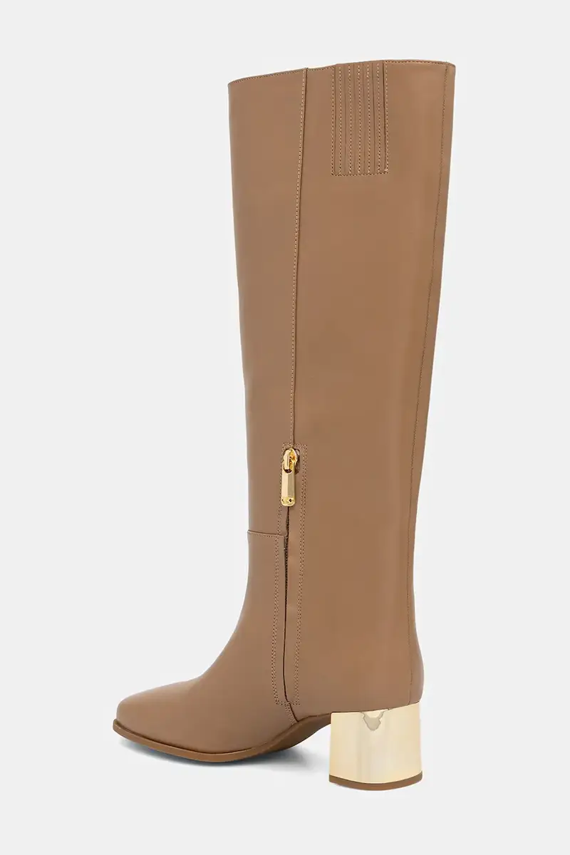 stivali in pelle Matilda donna colore marrone 40F5MTMB5L.297 miniatura 3