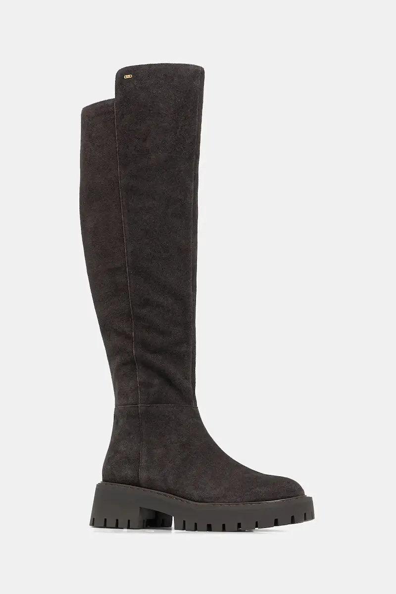 stivali in pelle scamosciata Asher Marrone