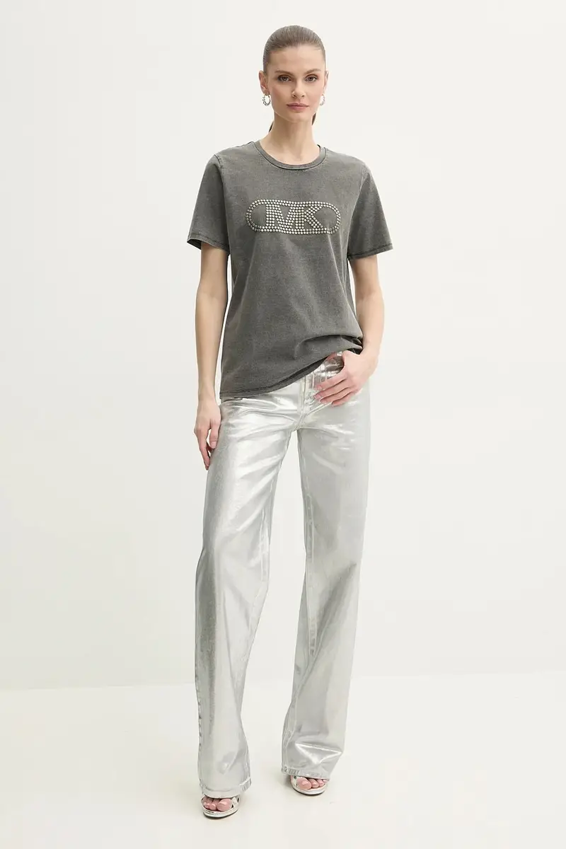 MICHAEL Michael Kors T-shirt Donna Grigio 3137624 miniatura 2