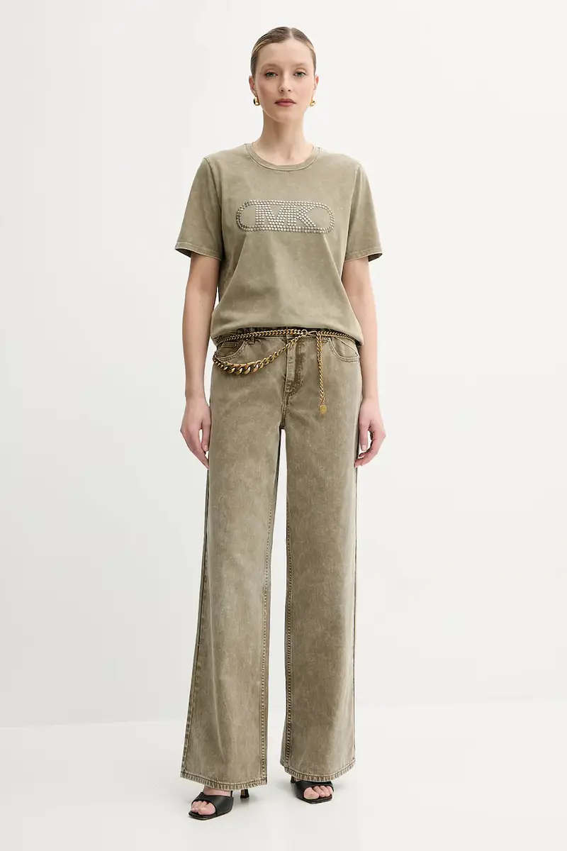 MICHAEL Michael Kors T-shirt Donna Verde 3349685 miniatura 2