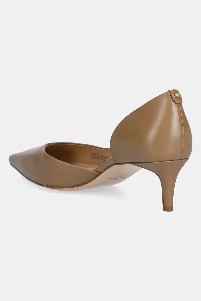 tacchi in pelle Elyse colore beige 40F5EYMP1L.297 miniatura 3