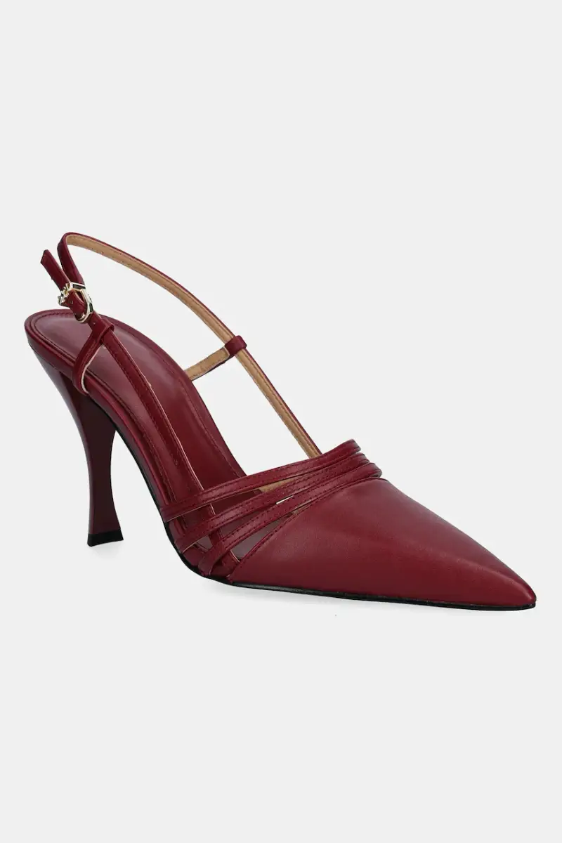 tacchi in pelle Haisley colore granata 40T5HSHP1L.691