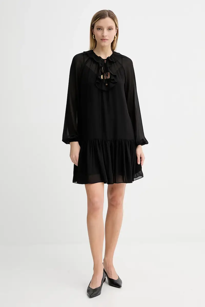 vestito colore nero MT581DQ7R3 miniatura 2