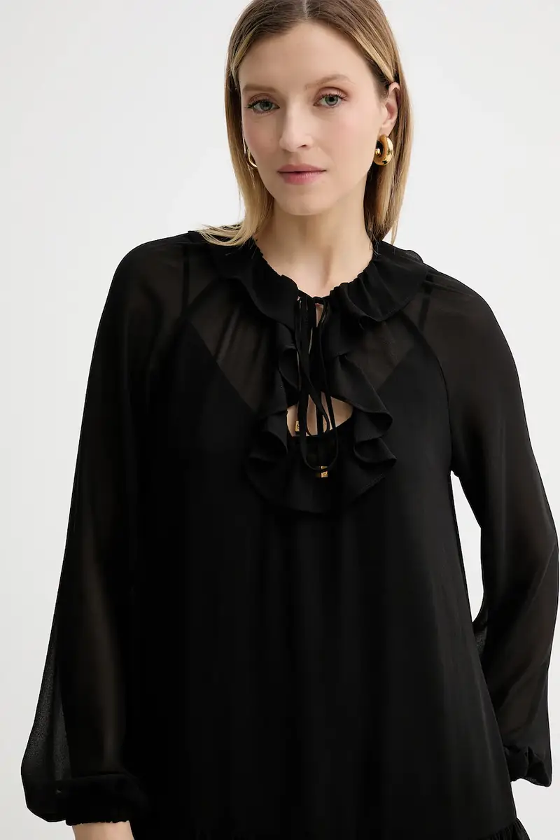 vestito colore nero MT581DQ7R3 miniatura 4